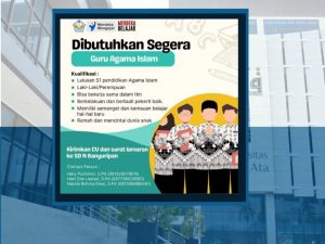 Lowongan Kerja Guru Agama Islam di SD N Banyuripan